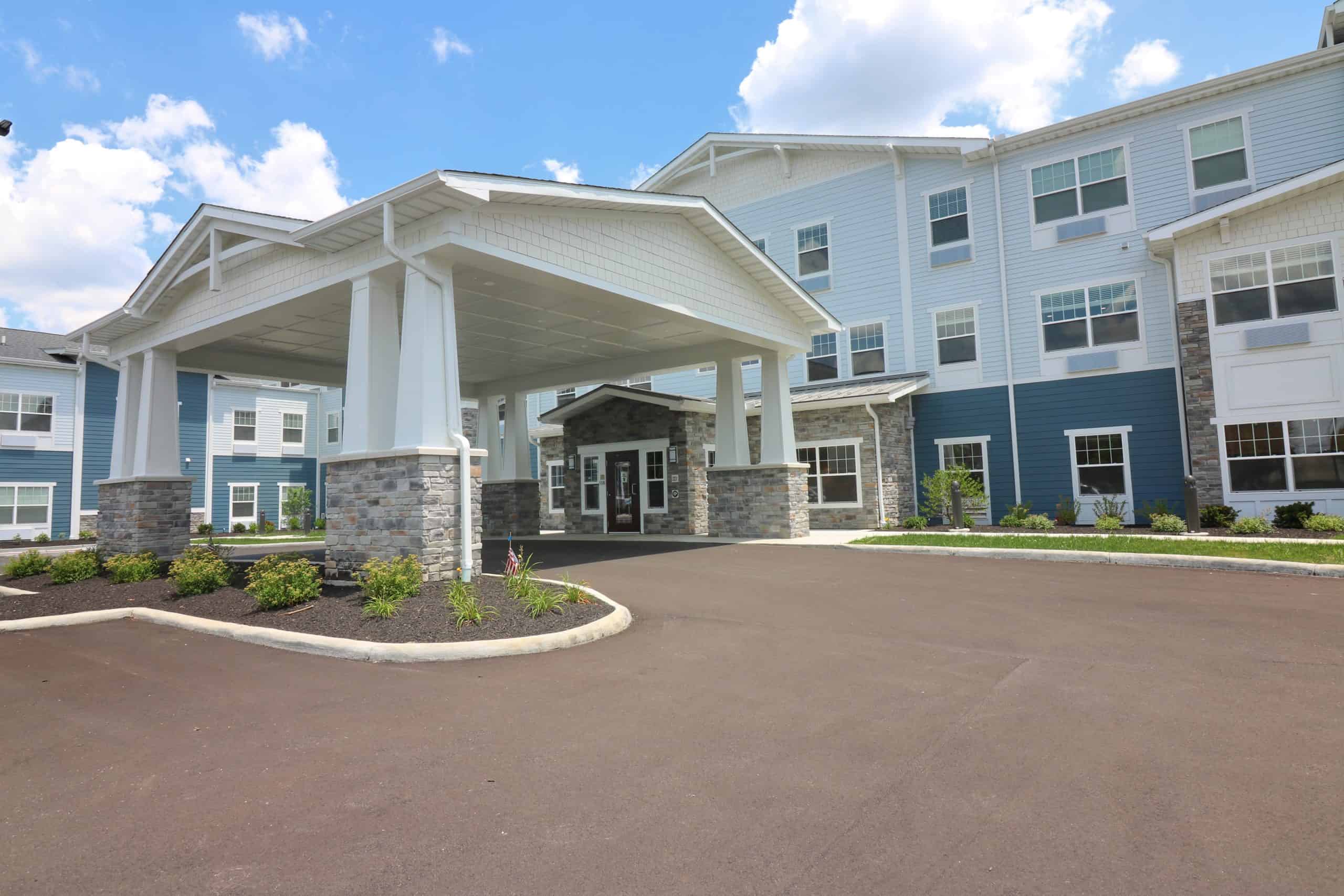 Front view of Traditions at North Bend senior living community